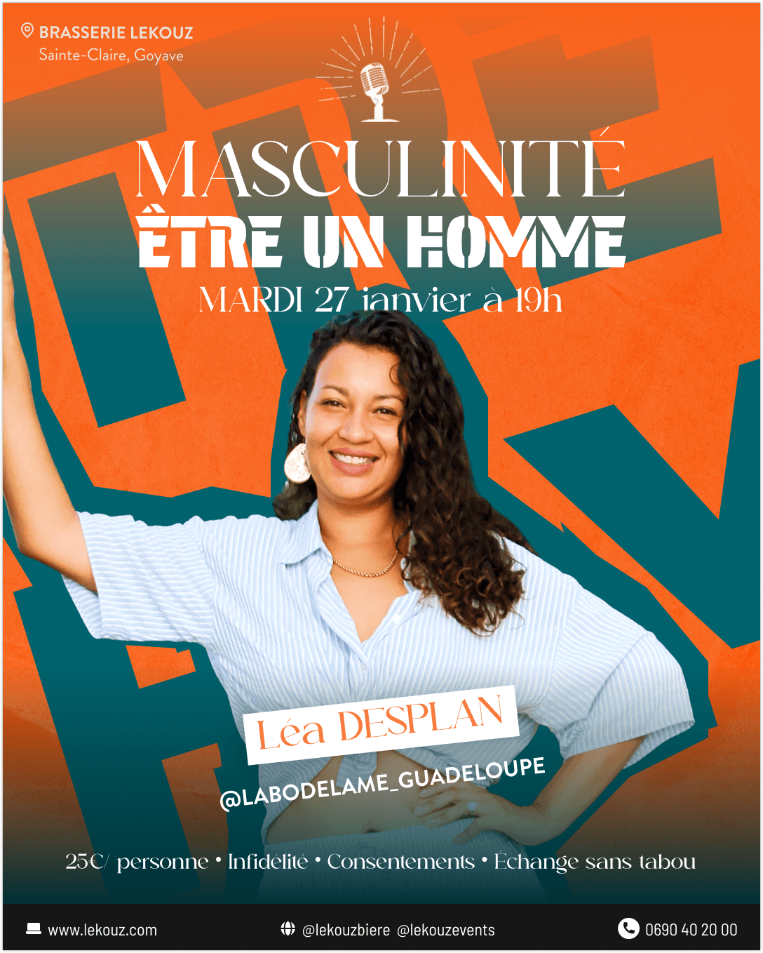 Conférence Masculinité à Goyave — Léa Desplan on Modern Masculinity