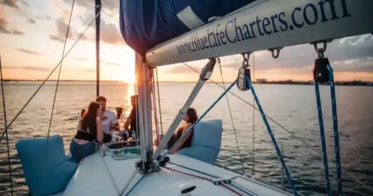 Sunset Sail on Charleston Waters with Blue Life Charters