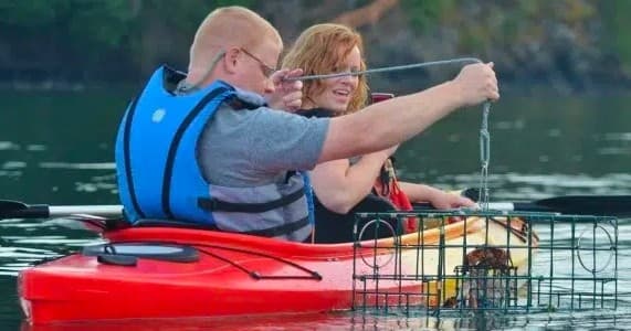 Kayak Crabbing with Hood Canal Adventures in Brinnon
