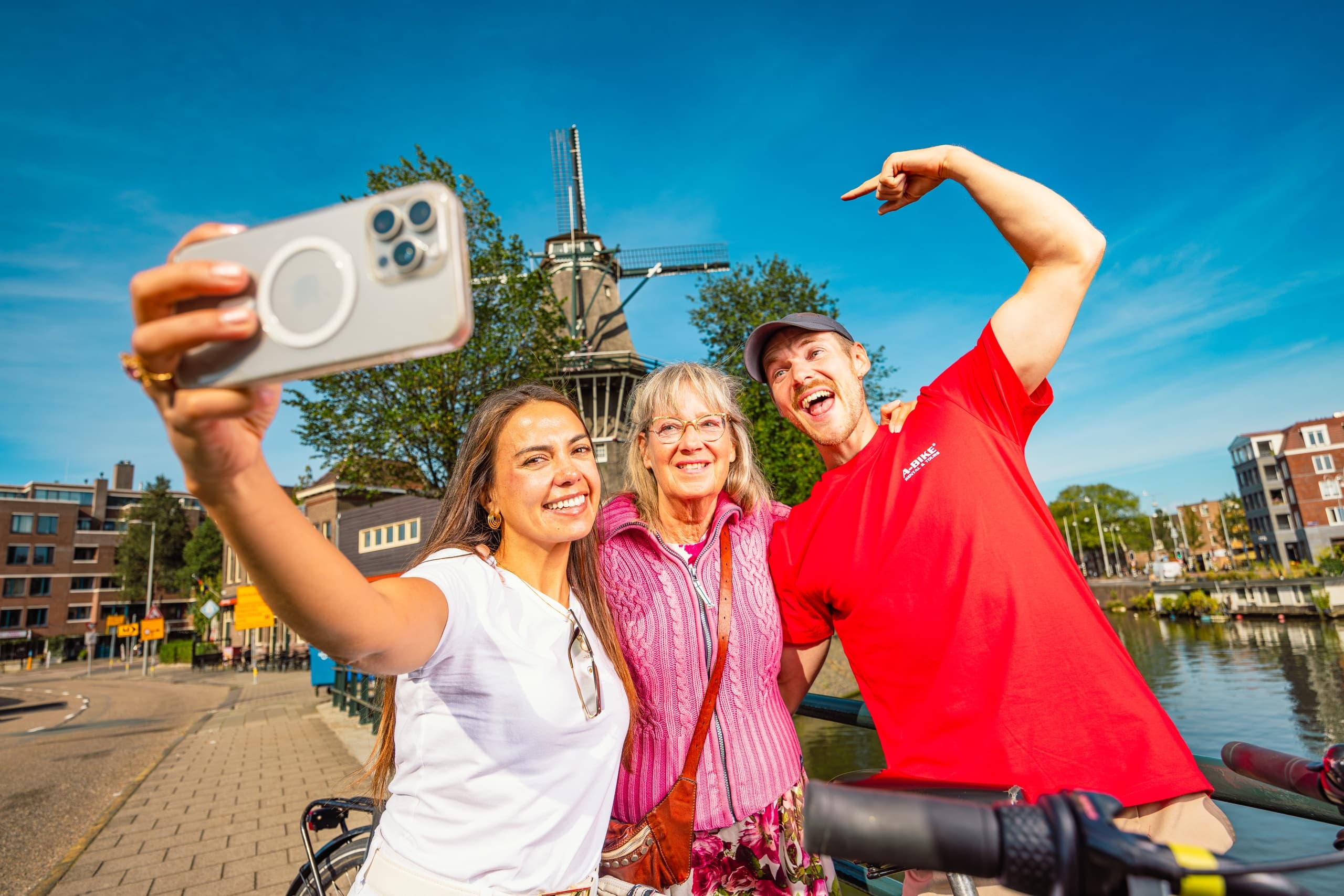 Bike Through Amsterdam with A-Bike Tours' Private Highlights Experience
