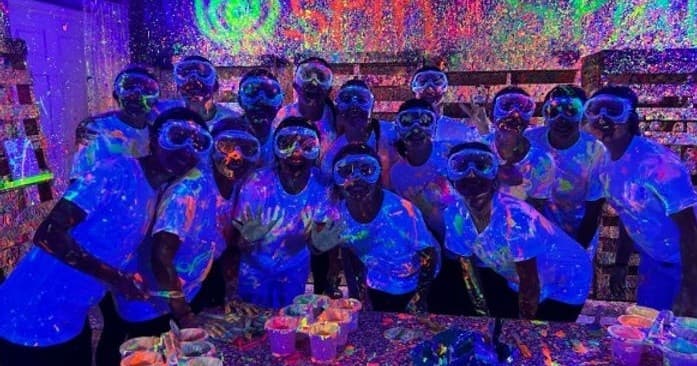 Water-Activities Neon Splat Party at Spin & Splat