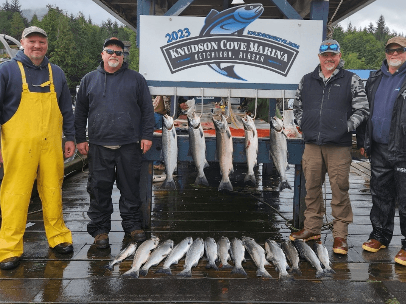 Full-Day Salmon Charter from Knudson Cove: Ketchikan's Prime Fishing Experience