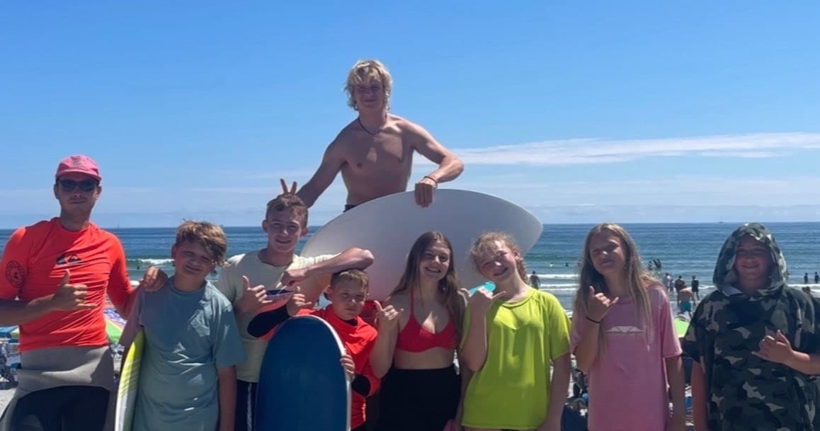 Kids Night Surf Lessons at Footbridge Beach in Ogunquit