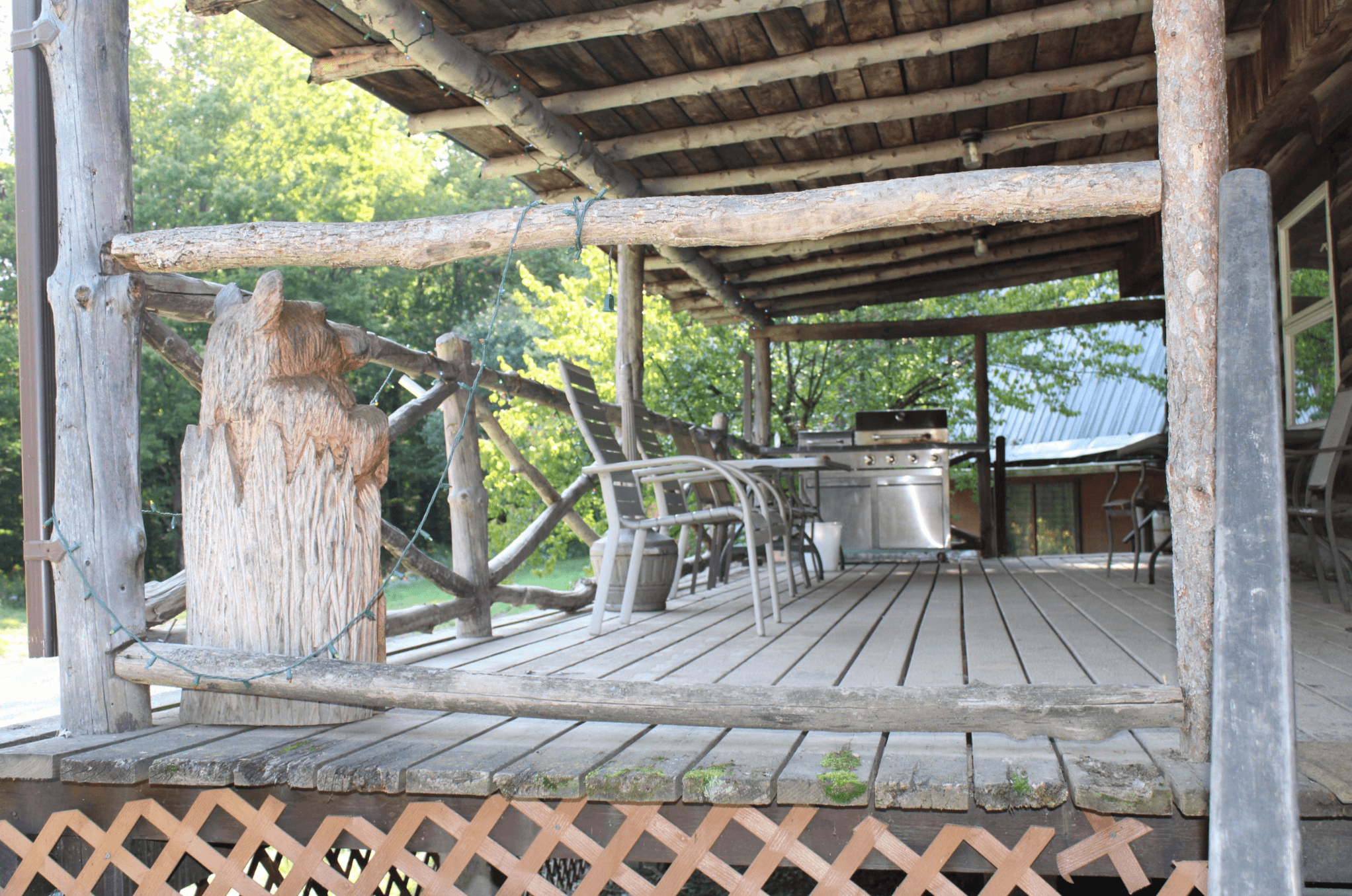 Bear Hollow Log Cabin Retreat: Group Rental with Trail Access in Andover NY photo 2
