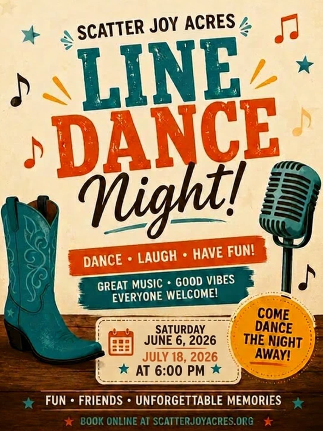 Barnyard Line Dancing at Scatter Joy Acres: Music, Animals & Prairie Nights Near Murray, Nebraska