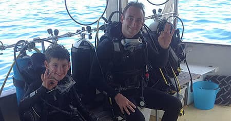 Scuba Diving Baptism at Stefano Sub Diving Center