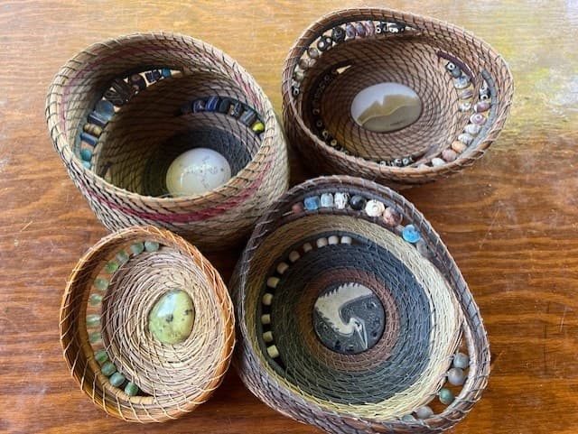 Pine Needle Basket Workshop with Connie Denton at Ogden Nature Center