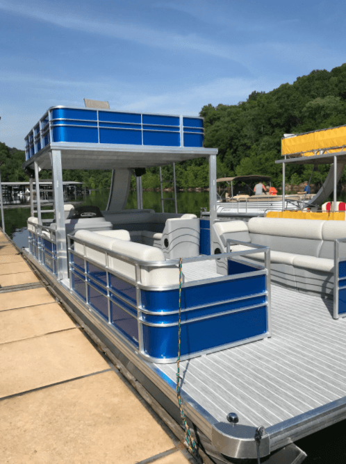 Water Activities at Hidden Harbor Marina: Double Decker Pontoon Rental