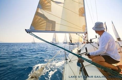Lake St. Clair Sailing School fleet