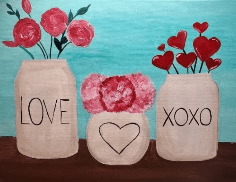 Palette of Love: Chicago Wine & Paint Night for Couples