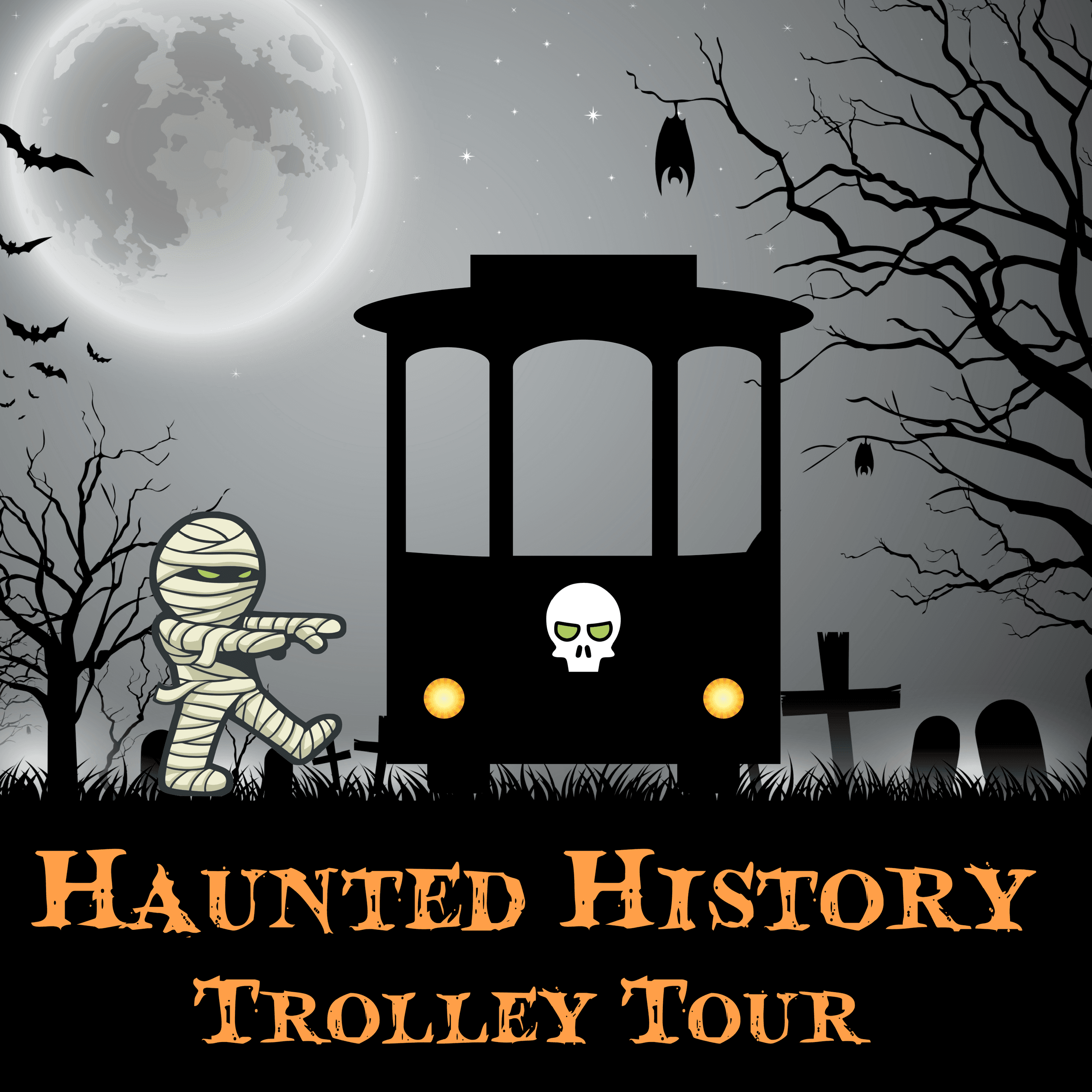 Haunted History Trolley Tour 2025 by The Zephyr Theatre