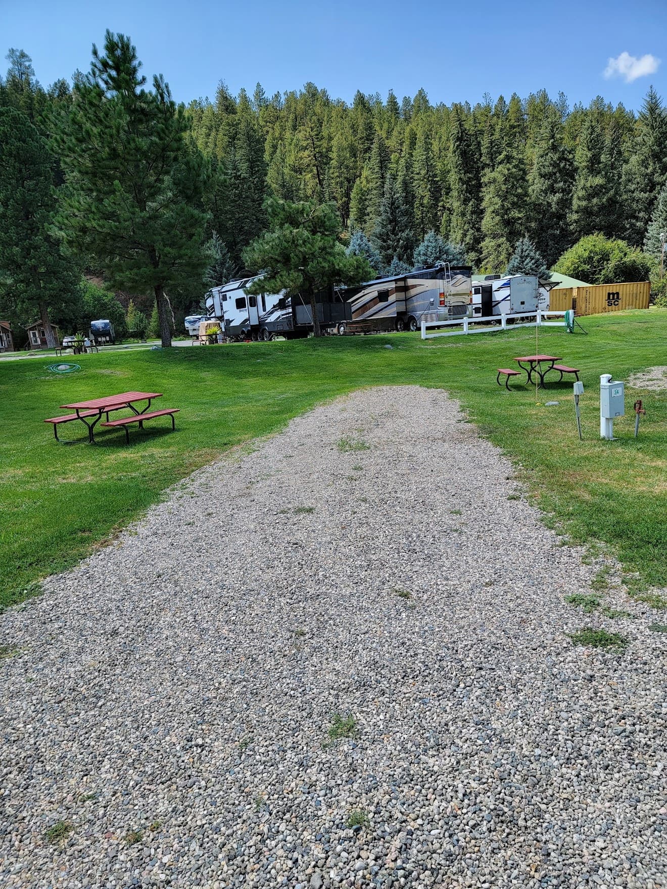 Mountain View RV Site #34 in Pagosa Springs, Colorado