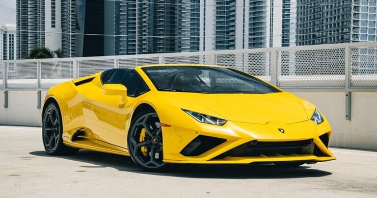Lamborghini Huracan Evo Spyder Rental with Monarc VIP Miami