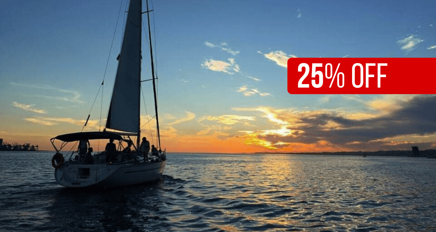 Sunset Sailing on the Tagus with Marlin Tours in Lisbon