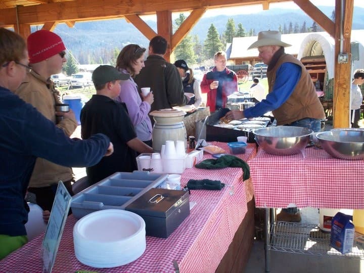 Chuck Wagon Pancake Breakfast in Grand Lake, Colorado