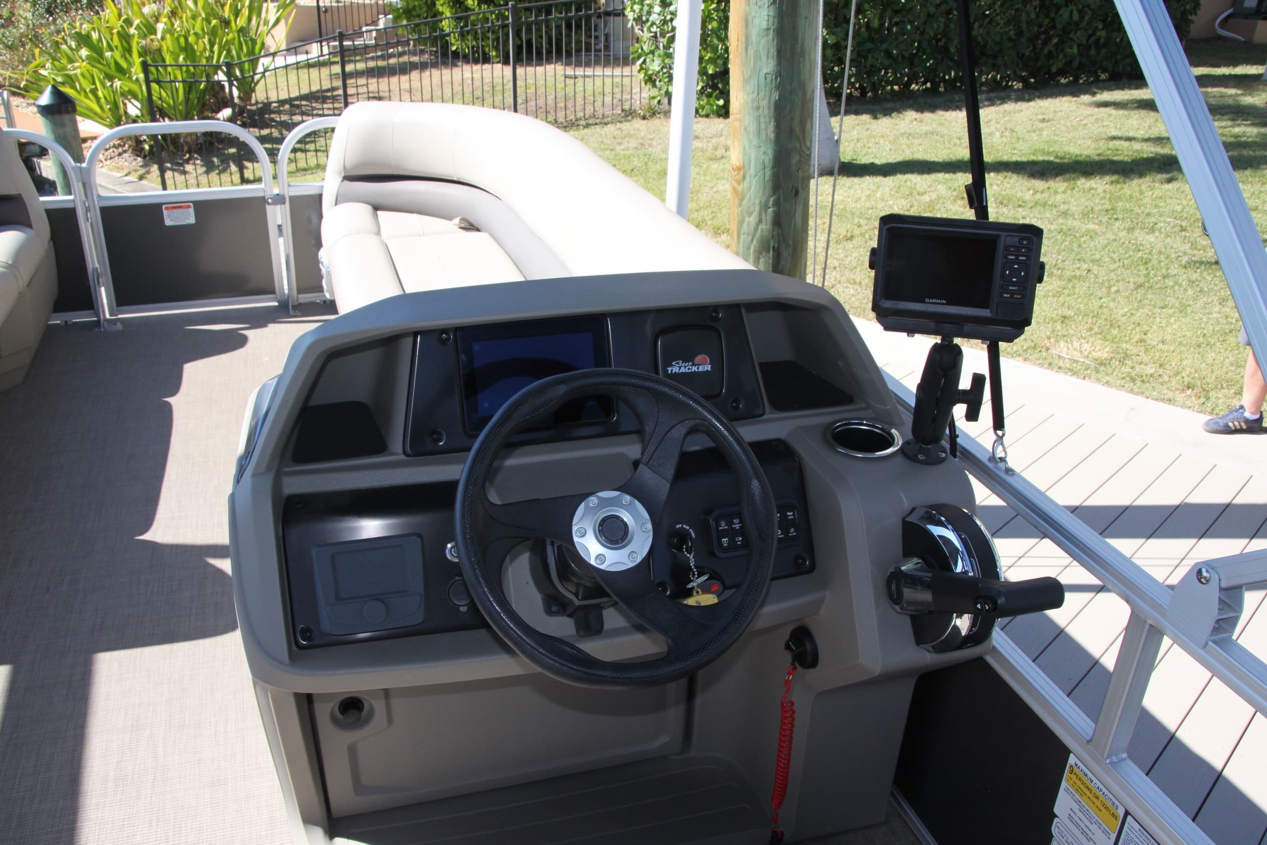 Sun Tracker 75HP Pontoon Rental in Cape Coral 20ft Pontoon for Groups photo 3