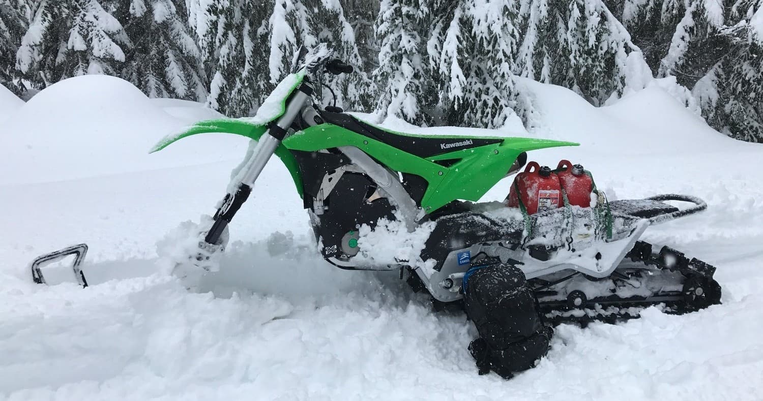 Experience Thrills on the 2023 KX450X Snowbike in Bend, Oregon