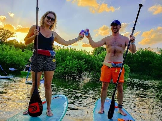 Sunset Paddleboarding & Beer Tour on Lake Grapevine