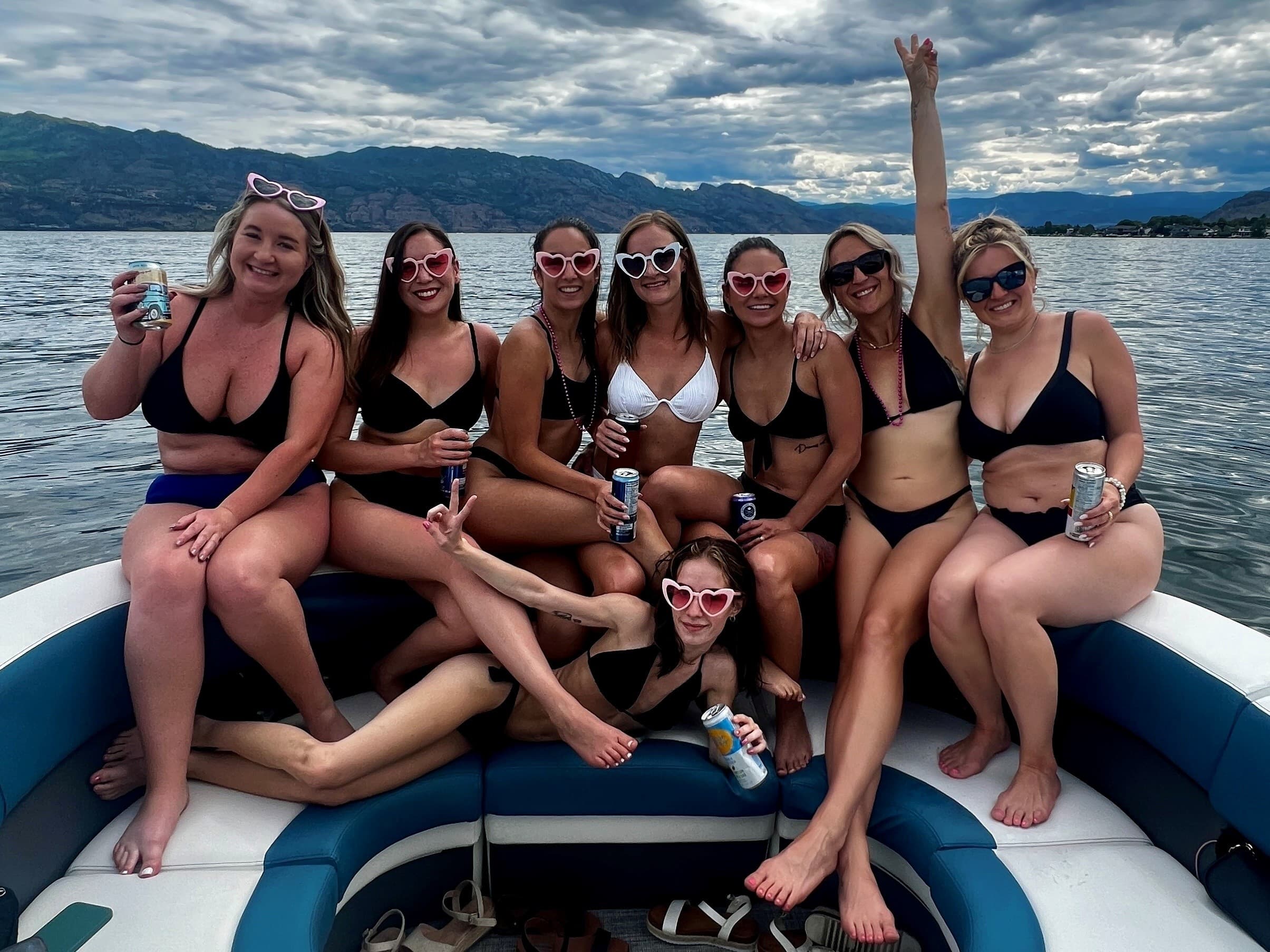 Last Sail Before the Veil: Kelowna Bachelorette Pontoon Party on Okanagan Lake photo 3