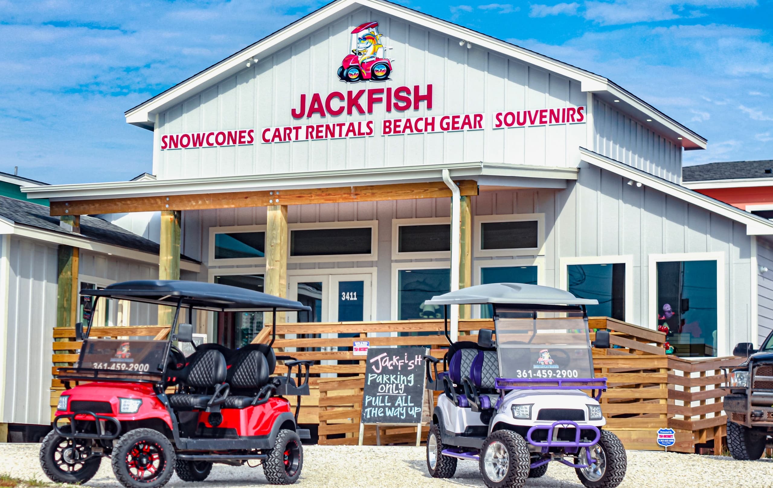 Land Adventures in Port Aransas with Jackfish Cart Rentals