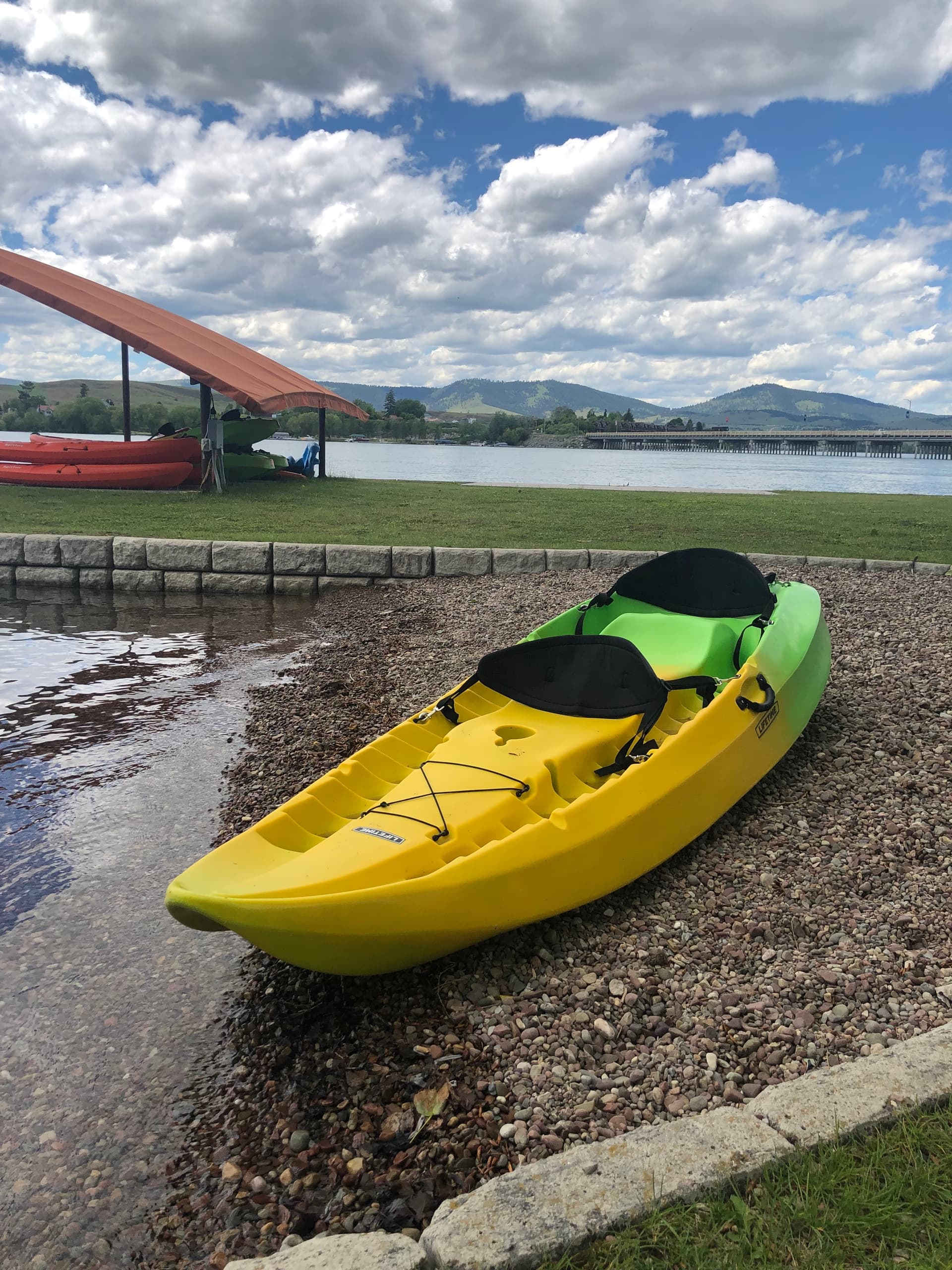 Tandem Kayaking on Flathead Lake with Riverside Recreation