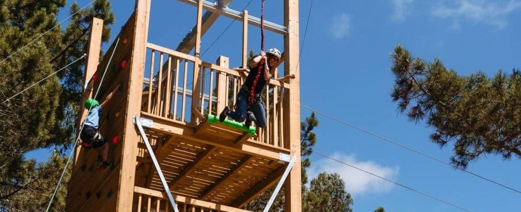 Jump Away: Free-Fall Simulator at Parque Aventura Cova da Baleiat in Ericeira