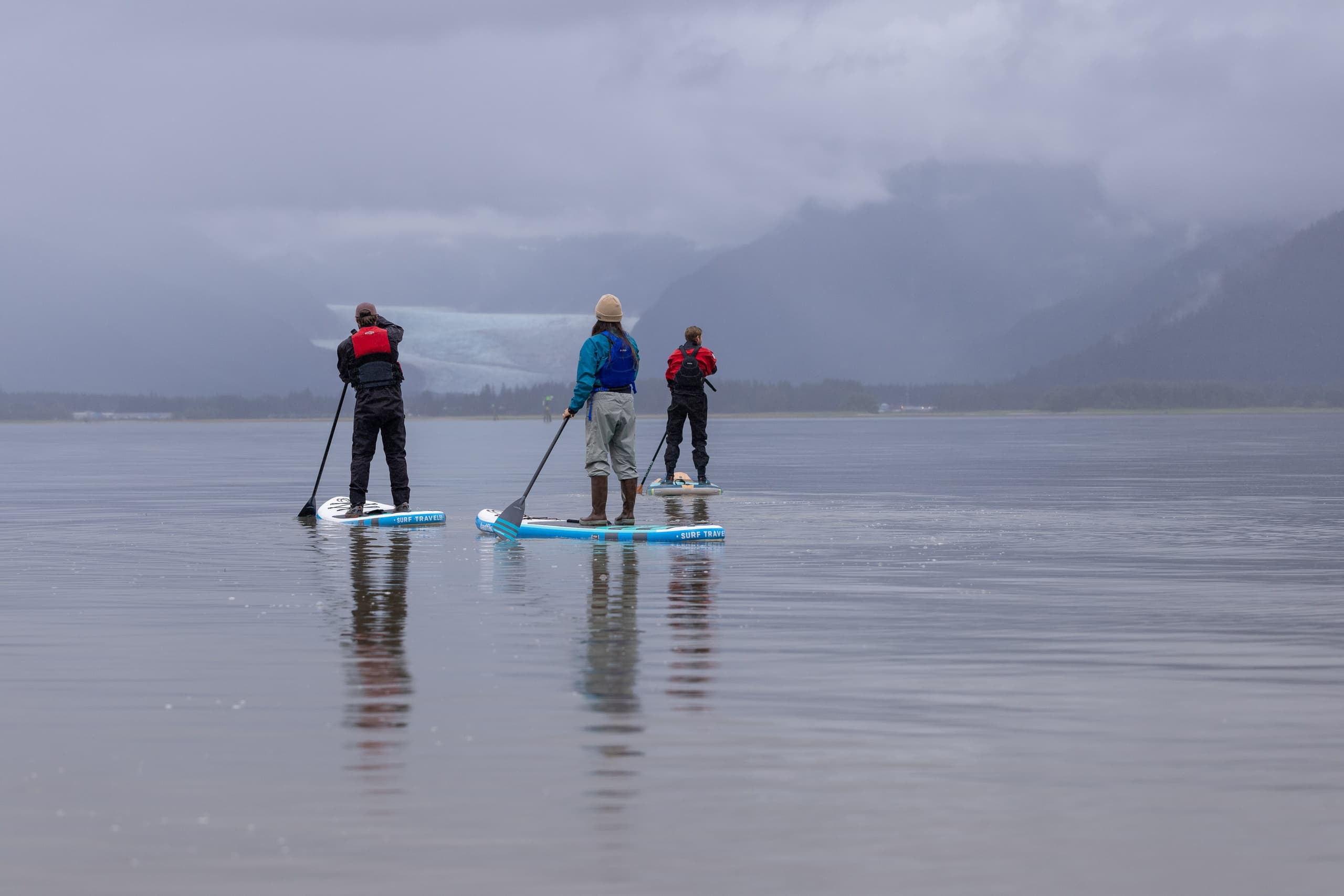 Drysuit Paddleboarding with Paddle Juneau LLC in Juneau, Alaska