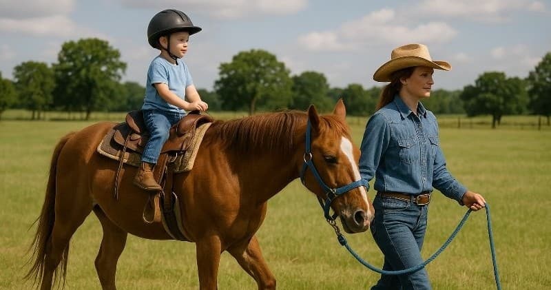 Family Pony Rides at Pine River Management Group