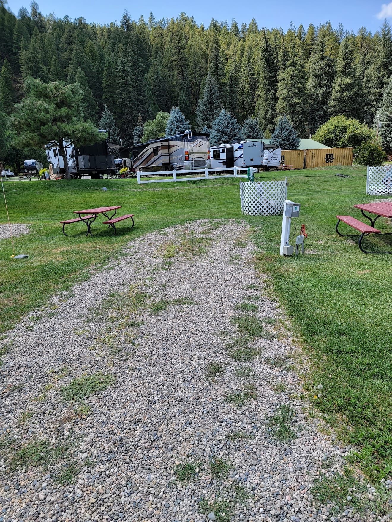 Mountain View RV Site #33 in Pagosa Springs, Colorado