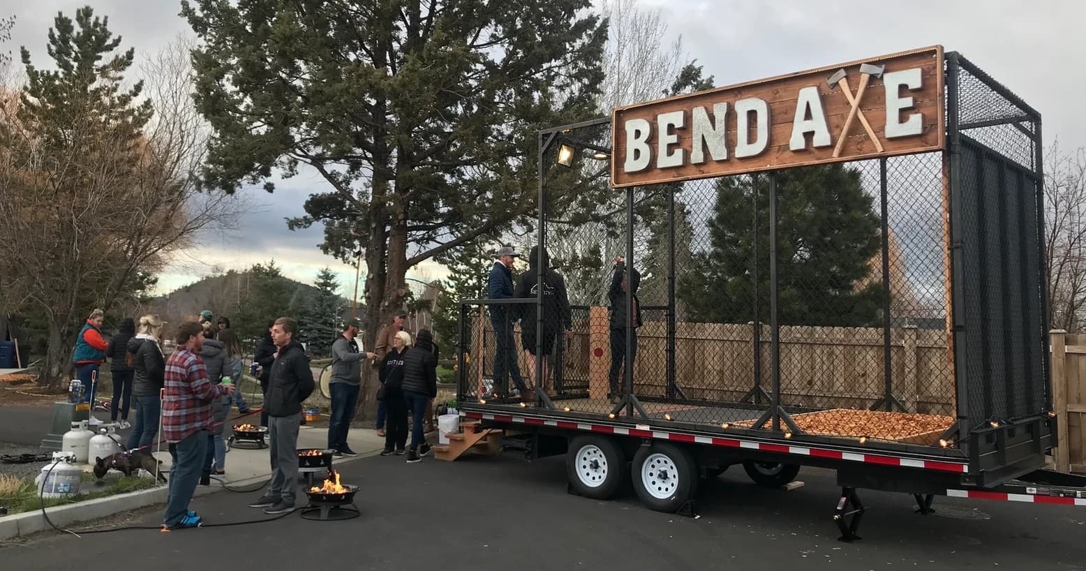 Axe Throwing & Mechanical Bull Fun with Bend Axe Throwing
