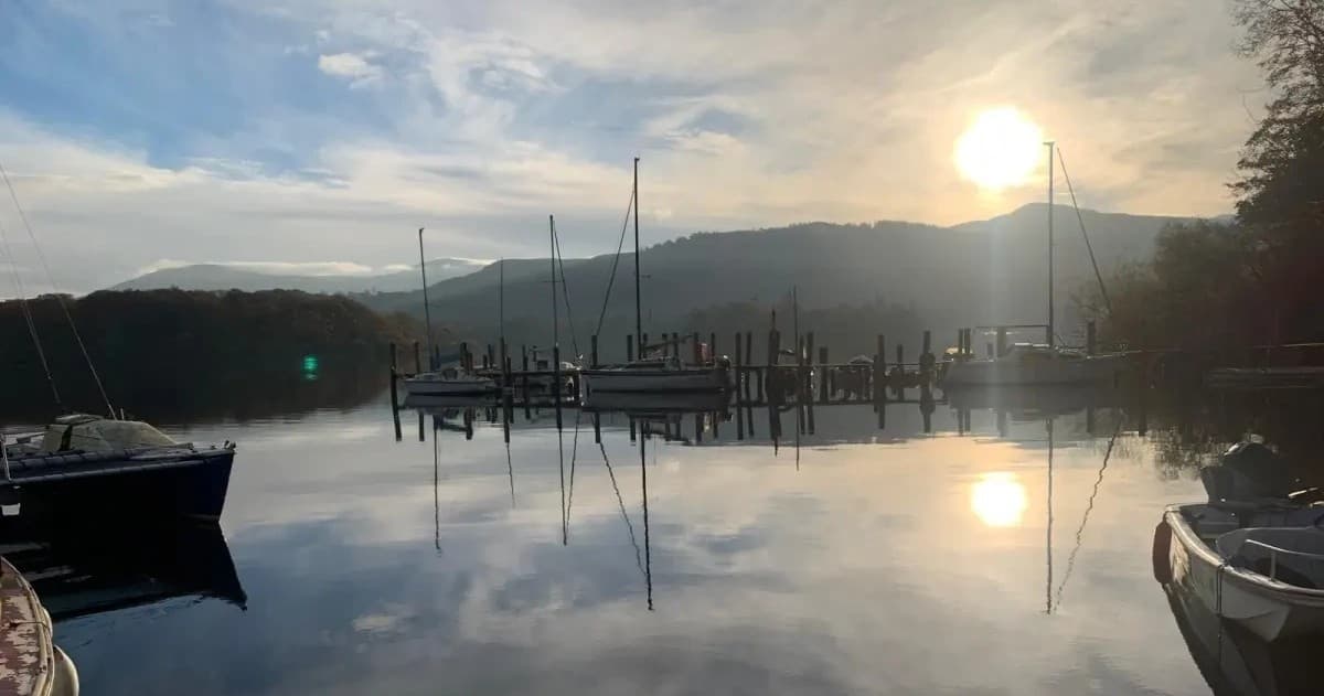Early Morning Rowing on Derwentwater by Nichol End Marine