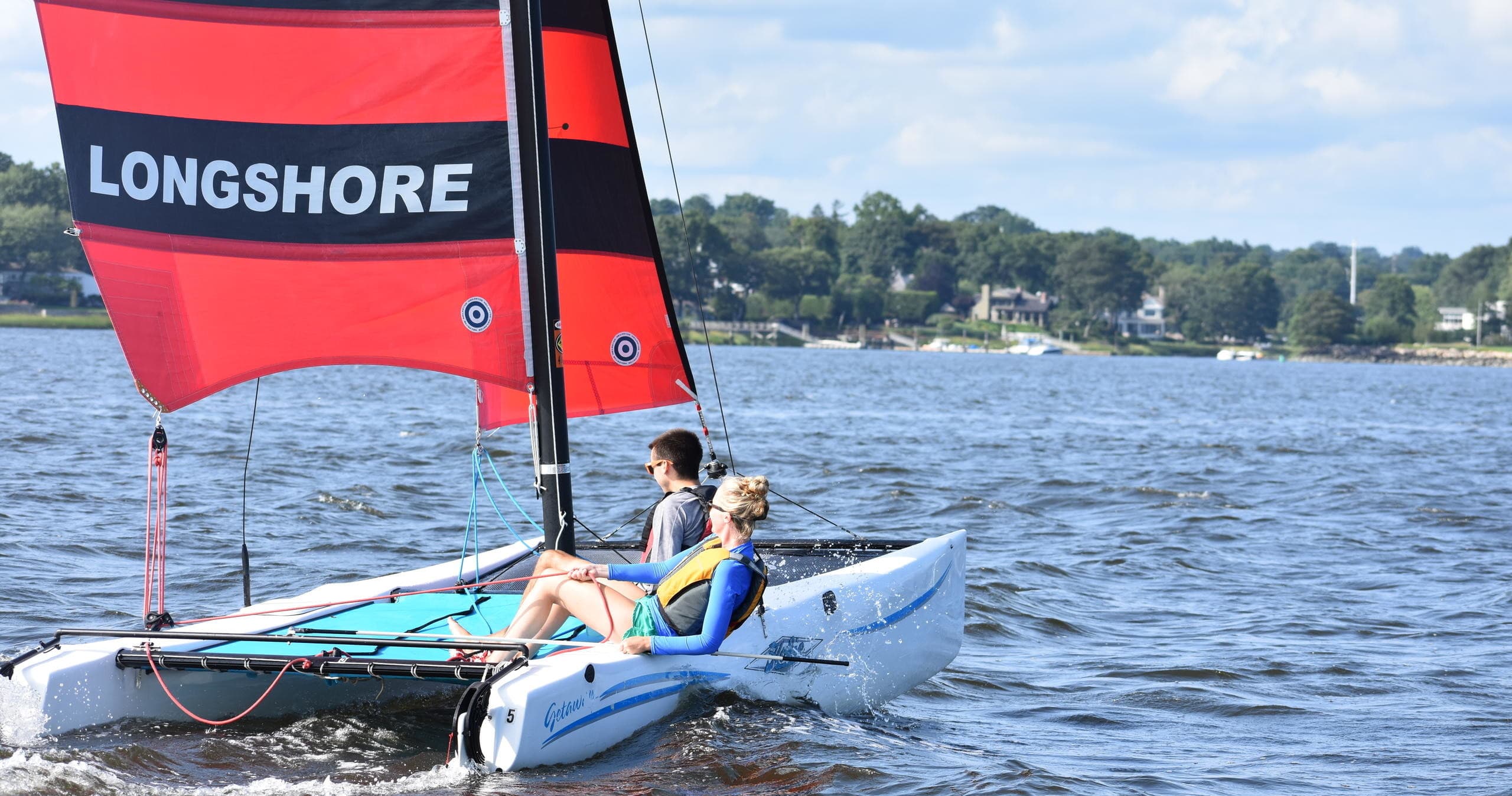 17' Getaway Catamaran Sailing in Westport, CT