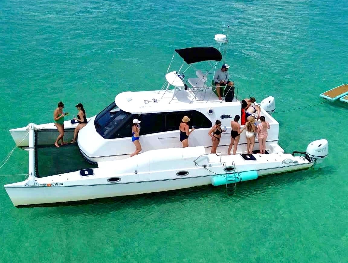 6-Hour Private Catamaran to Crab Island from Miramar Beach