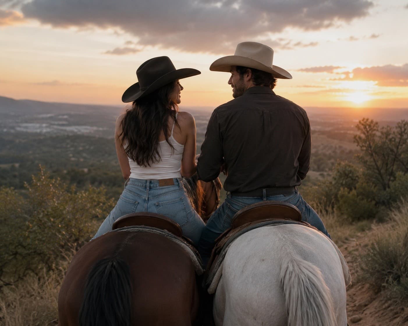 Private Hilltop Horseback Ride to Hidden Turquoise Mine in Los Cerrillos