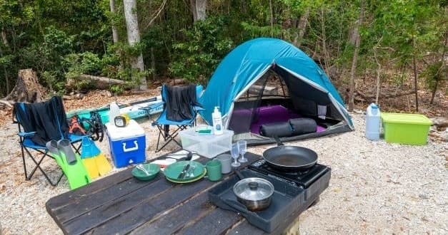 Camping & Water Taxi on Scamper Island: Outdoor Gear Rental in Australia