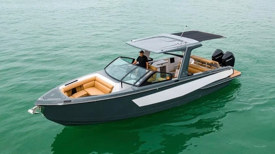 Two-Hour Winter Sarasota Charter on 35-Foot Aviara: Dolphins, Sandbar & Speed