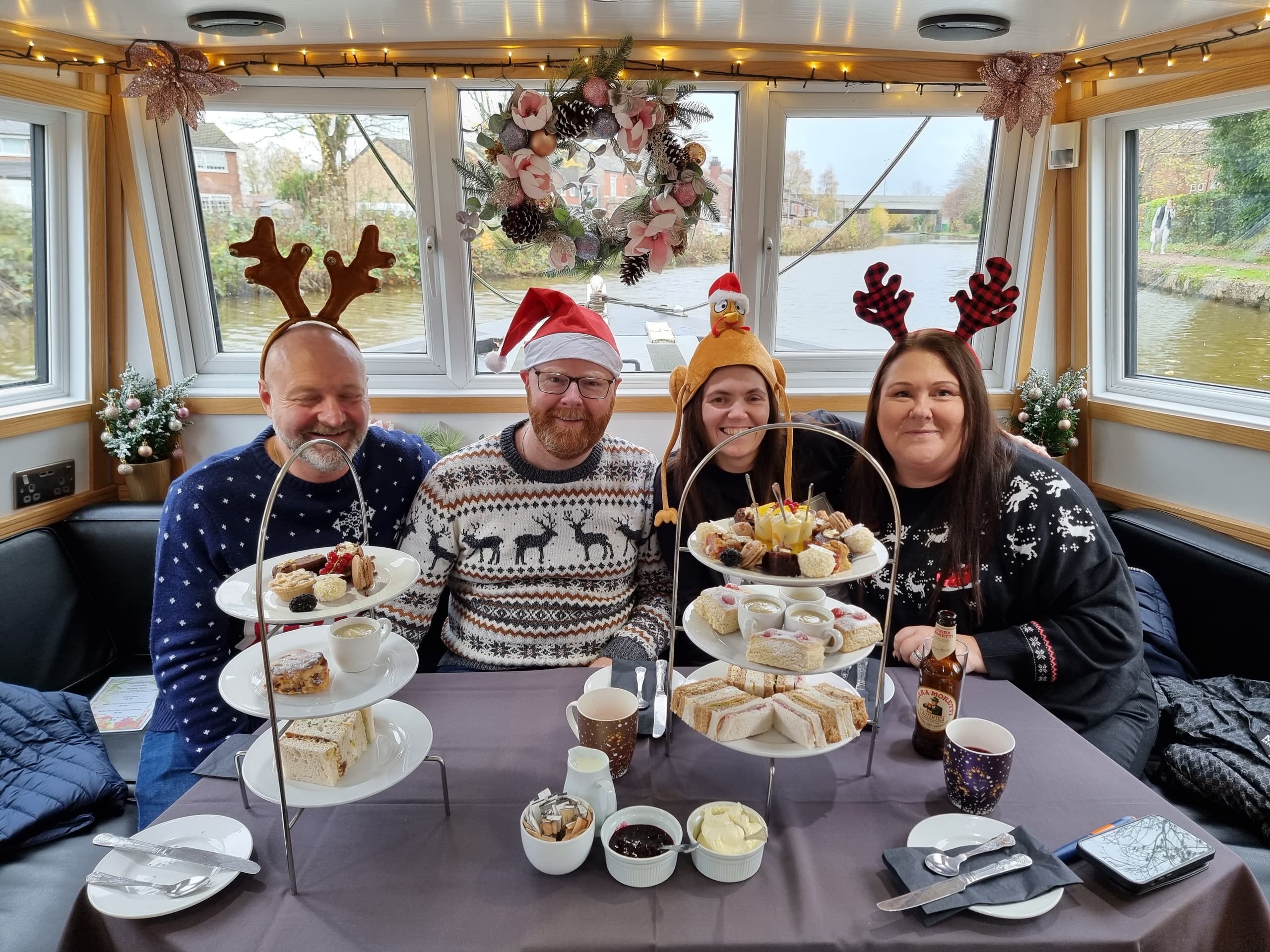 Festive Afternoon Tea Cruises on Bridgewater Canal by Bridgewater Cruises