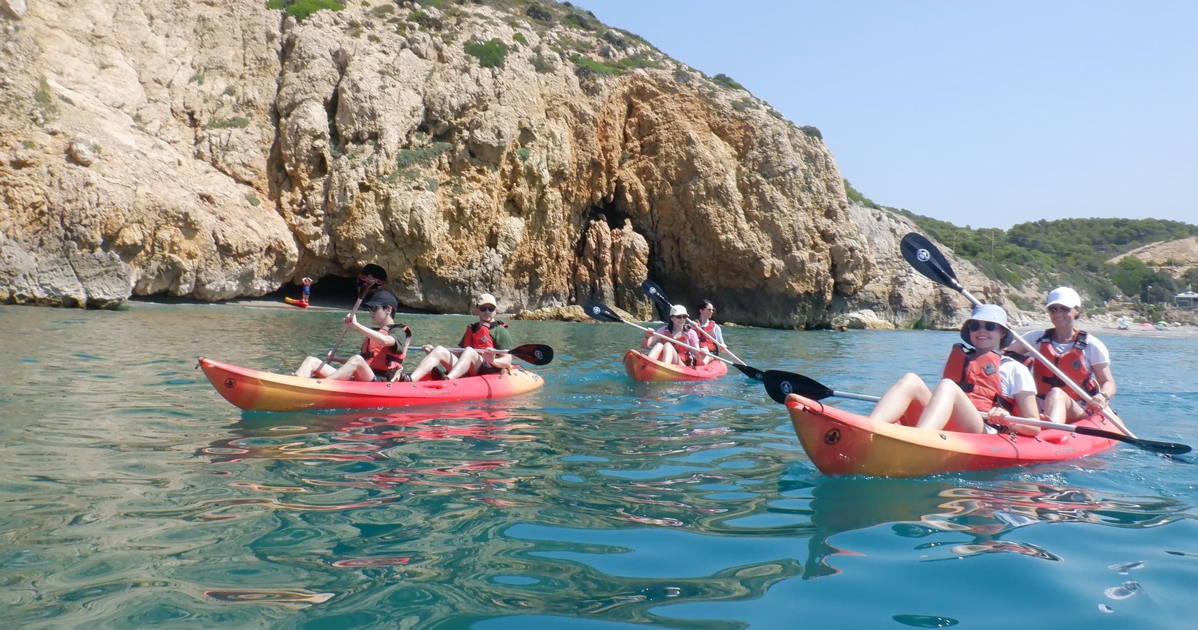 Garraf Coast Kayak Tour: Guided Paddle, Wildlife & Shoreline Cleanup from Sitges