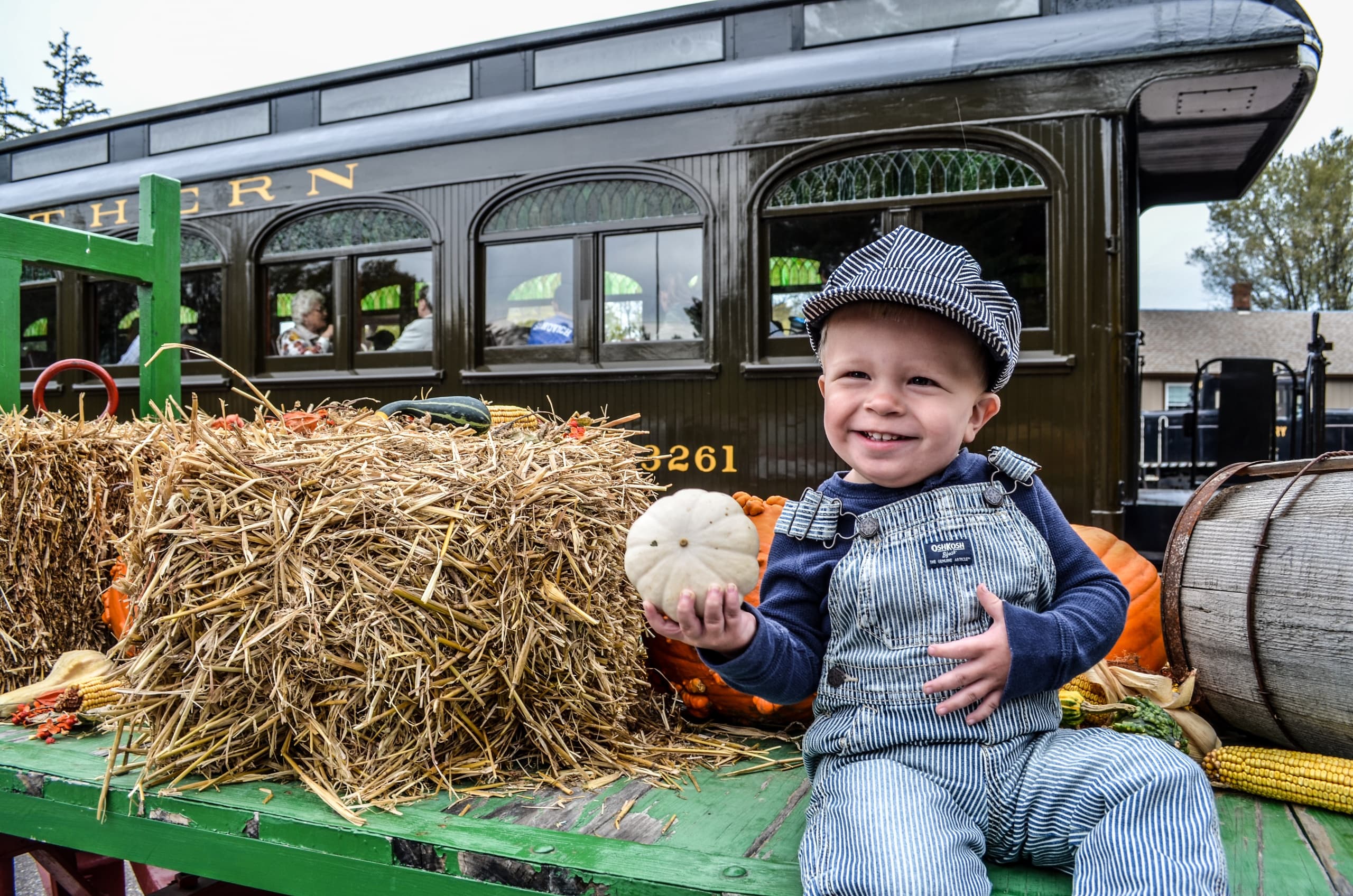 Pumpkin Special Train Ride in North Freedom, Wisconsin