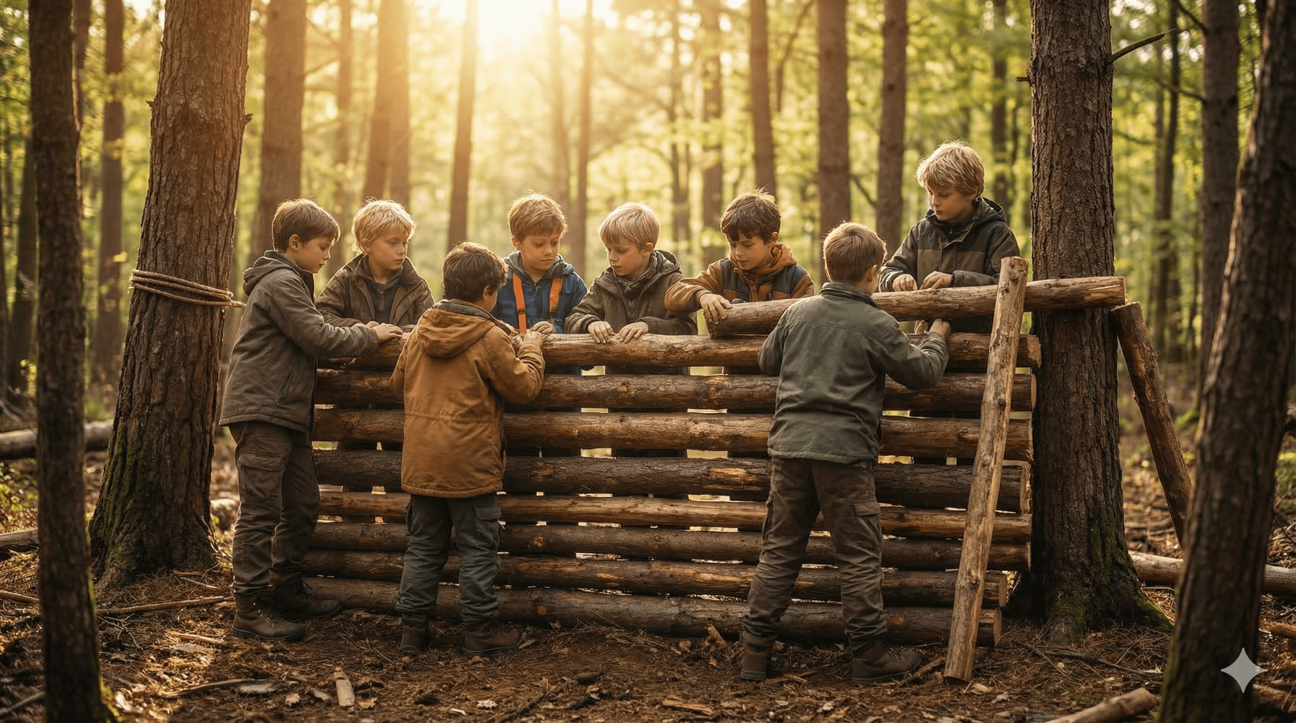 Hands-On Boys' Summer Camp Near Sandpoint: Fort Building, Tool Skills & Tactical Games photo 4