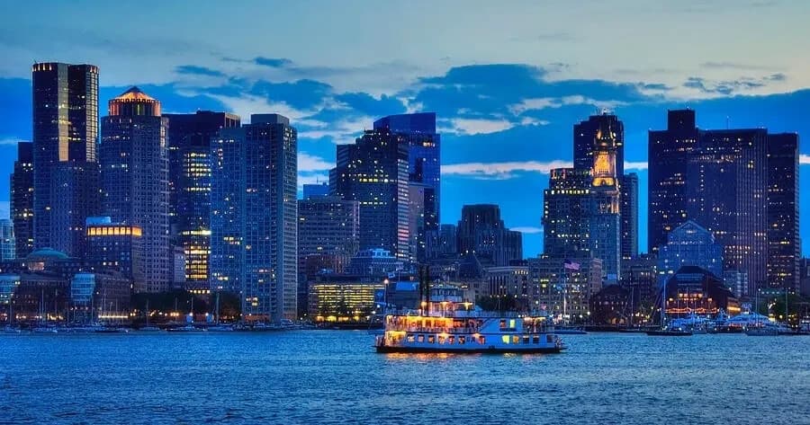 City Lights Cruise: Boston's 90-Minute Tiki Boat Night Cruise photo 1