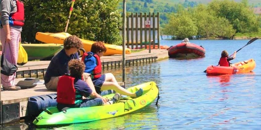 Double Kayak Hire at Lakeside Caravan and Camping Park, Brecon