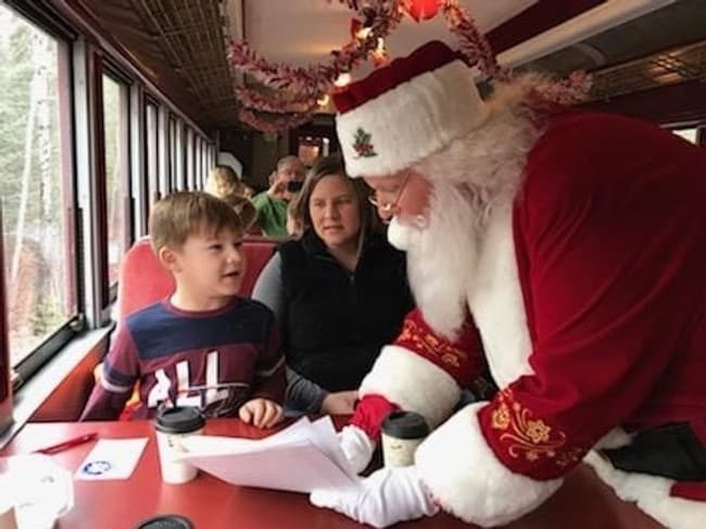 Experience the Magic of the Santa Express- First Class in Lincoln, New Hampshire