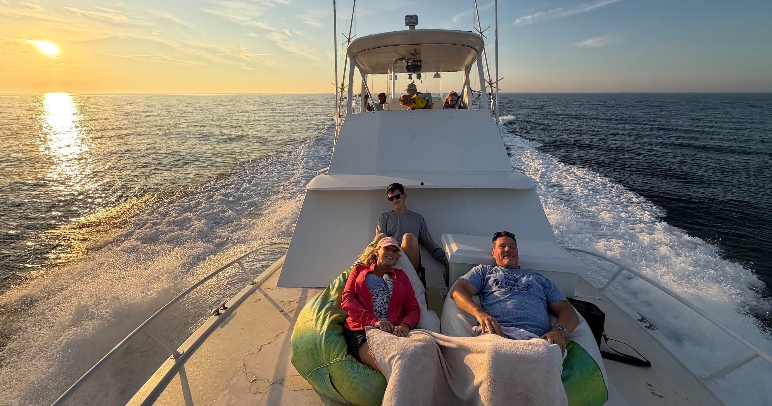 Bradenton Sandbar, Dolphin & Sunset Cruise on a Restored 1969 Hatteras