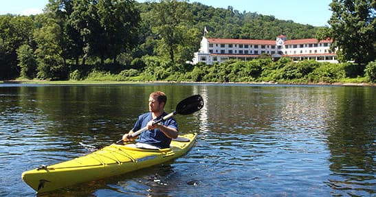 Kayaking the Delaware River at Shawnee Inn