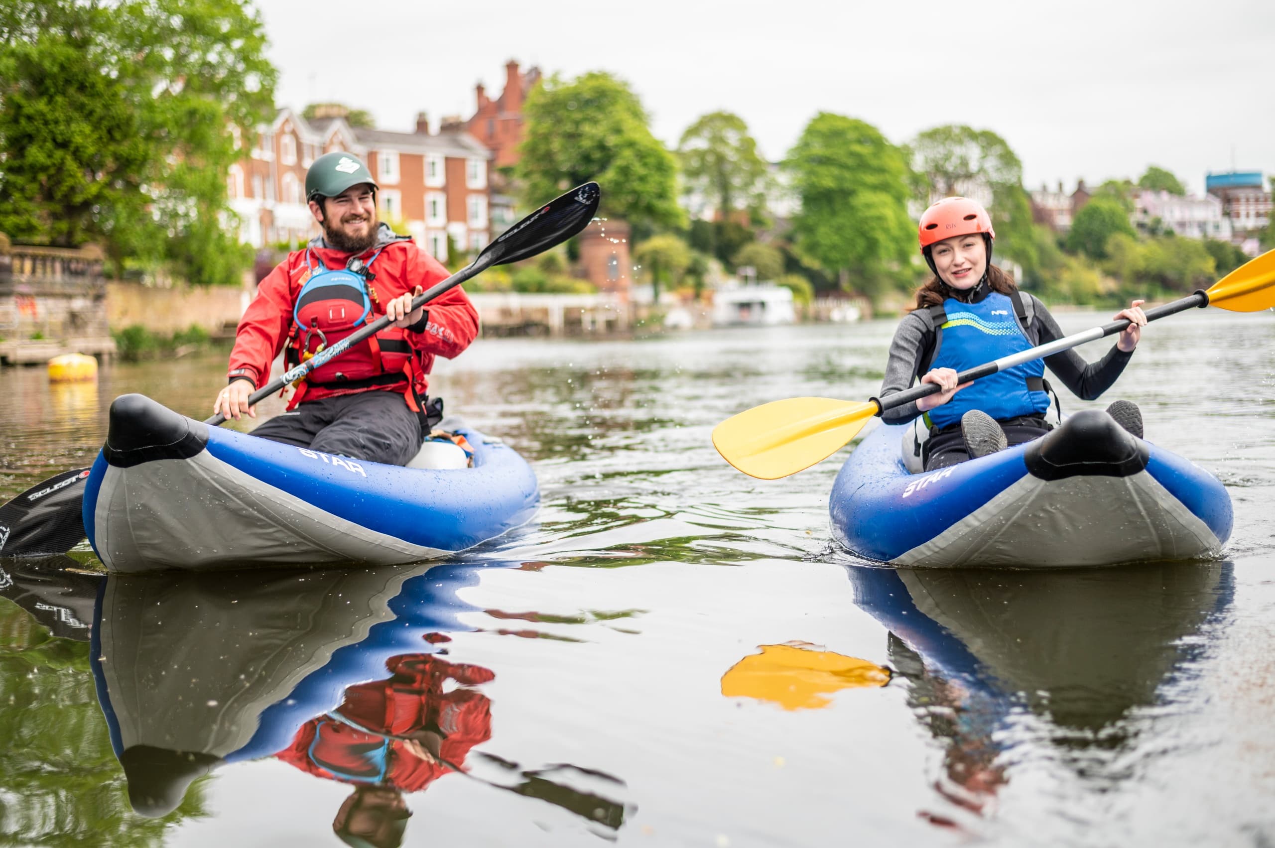 Kayaking on the River Dee with Dee River Kayaking Ltd in Llangollen