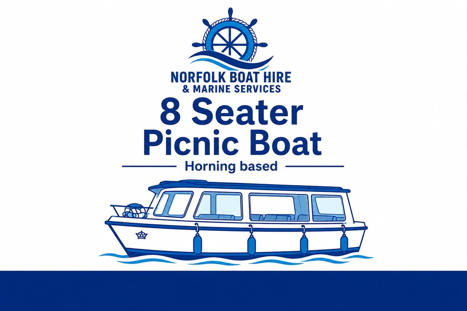 Pet-Friendly 8-Seater Day Boat Hire on the Norfolk Broads