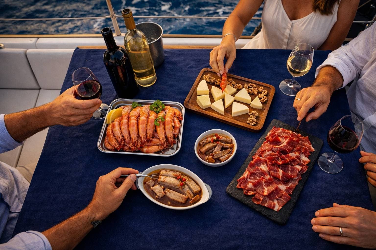 Gourmet Sail in Cádiz Bay: 3-Hour Tasting Aboard a Private Sailboat photo 1