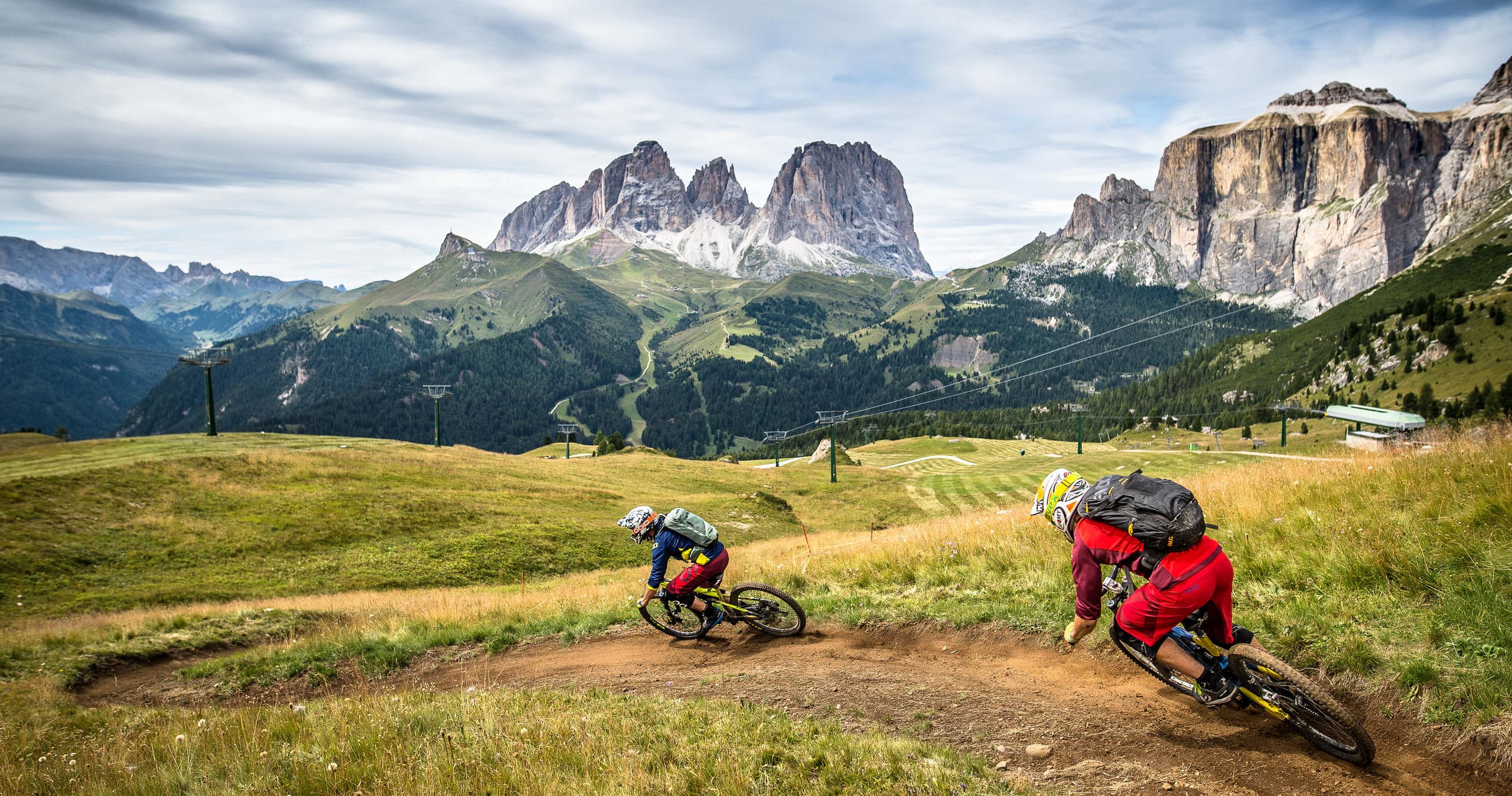 Land Adventures with Flow ride at Fassa & Sassolungo Bike Parks