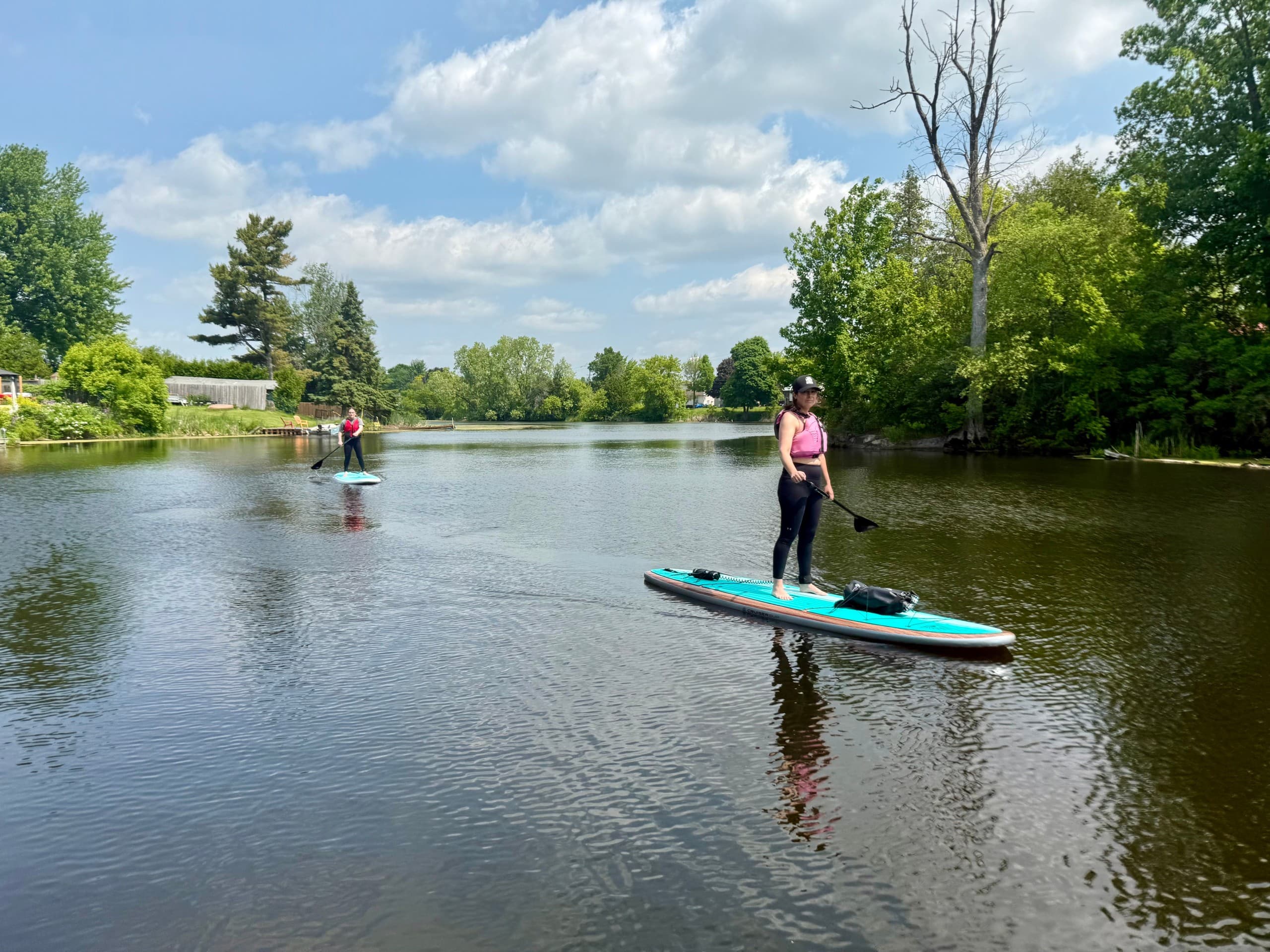 Sunset Paddle on the Gananoque River: Evening SUP in Gananoque, Ontario photo 2